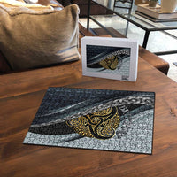 Brittany Triskele Celtic Puzzle Silver and Gold Sporty Style - Wonder Print Shop