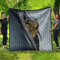 Brittany Triskele Celtic Quilt Silver and Gold Sporty Style - Wonder Print Shop