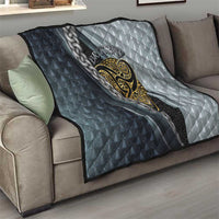 Brittany Triskele Celtic Quilt Silver and Gold Sporty Style - Wonder Print Shop