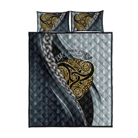 Brittany Triskele Celtic Quilt Bed Set Silver and Gold Sporty Style - Wonder Print Shop