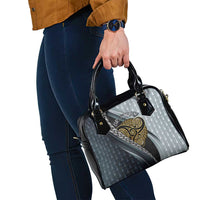 Brittany Triskele Celtic Shoulder Handbag Silver and Gold Sporty Style - Wonder Print Shop
