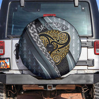Brittany Triskele Celtic Spare Tire Cover Silver and Gold Sporty Style - Wonder Print Shop