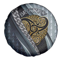 Brittany Triskele Celtic Spare Tire Cover Silver and Gold Sporty Style - Wonder Print Shop