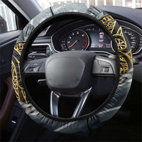 Brittany Triskele Celtic Steering Wheel Cover Silver and Gold Sporty Style - Wonder Print Shop