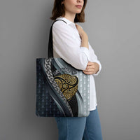 Brittany Triskele Celtic Tote Bag Silver and Gold Sporty Style - Wonder Print Shop