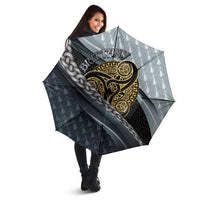 Brittany Triskele Celtic Umbrella Silver and Gold Sporty Style - Wonder Print Shop
