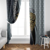 Brittany Triskele Celtic Window Curtain Silver and Gold Sporty Style - Wonder Print Shop