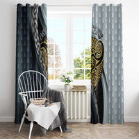 Brittany Triskele Celtic Window Curtain Silver and Gold Sporty Style - Wonder Print Shop