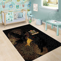 Cornwall Celtic-Chough and Knot Area Rug - Wonder Print Shop