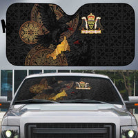 Cornwall Celtic-Chough and Knot Auto Sun Shade - Wonder Print Shop