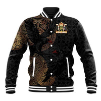 Cornwall Celtic-Chough and Knot Baseball Jacket - Wonder Print Shop