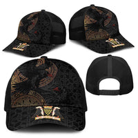 Cornwall Celtic-Chough and Knot Baseball Net Cap - Wonder Print Shop