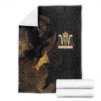 Cornwall Celtic-Chough and Knot Blanket - Wonder Print Shop