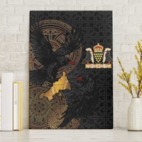 Cornwall Celtic-Chough and Knot Canvas Wall Art - Wonder Print Shop