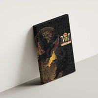 Cornwall Celtic-Chough and Knot Canvas Wall Art - Wonder Print Shop