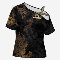 Cornwall Celtic-Chough and Knot Cross Shoulder Shirt - Wonder Print Shop