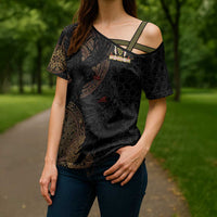 Cornwall Celtic-Chough and Knot Cross Shoulder Shirt - Wonder Print Shop