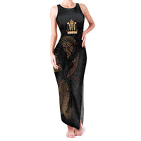 Cornwall Celtic-Chough and Knot Family Matching Tank Maxi Dress and Hawaiian Shirt - Wonder Print Shop