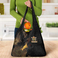 Cornwall Celtic-Chough and Knot Grocery Bag - Wonder Print Shop