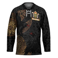 Cornwall Celtic-Chough and Knot Hockey Jersey - Wonder Print Shop