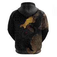 Cornwall Celtic-Chough and Knot Hoodie - Wonder Print Shop