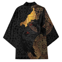 Cornwall Celtic-Chough and Knot Kimono - Wonder Print Shop