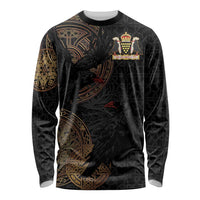 Cornwall Celtic-Chough and Knot Long Sleeve Shirt - Wonder Print Shop