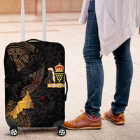 Cornwall Celtic-Chough and Knot Luggage Cover - Wonder Print Shop