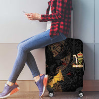 Cornwall Celtic-Chough and Knot Luggage Cover - Wonder Print Shop