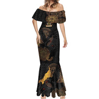 Cornwall Celtic-Chough and Knot Mermaid Dress - Wonder Print Shop