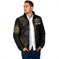 Cornwall Celtic-Chough and Knot Padded Jacket - Wonder Print Shop