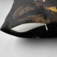 Cornwall Celtic-Chough and Knot Pillow Cover - Wonder Print Shop