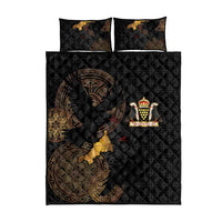 Cornwall Celtic-Chough and Knot Quilt Bed Set - Wonder Print Shop