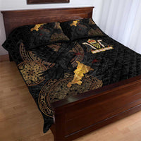 Cornwall Celtic-Chough and Knot Quilt Bed Set - Wonder Print Shop