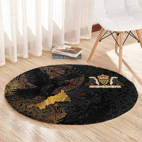 Cornwall Celtic-Chough and Knot Round Carpet - Wonder Print Shop