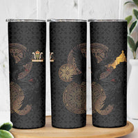 Cornwall Celtic-Chough and Knot Skinny Tumbler - Wonder Print Shop