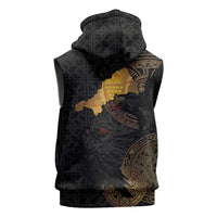 Cornwall Celtic-Chough and Knot Sleeveless Zip Hoodie - Wonder Print Shop