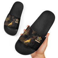 Cornwall Celtic-Chough and Knot Slide Sandals - Wonder Print Shop