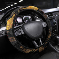 Cornwall Celtic-Chough and Knot Steering Wheel Cover - Wonder Print Shop