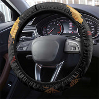 Cornwall Celtic-Chough and Knot Steering Wheel Cover - Wonder Print Shop