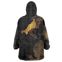 Cornwall Celtic-Chough and Knot Wearable Blanket Hoodie - Wonder Print Shop