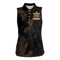 Cornwall Celtic-Chough and Knot Women Sleeveless Polo Shirt - Wonder Print Shop