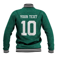 Custom Senegal Football Baseball Jacket Traditional Senegalese Fabric Sporty Style