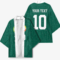 Custom Senegal Football Kimono Traditional Senegalese Fabric Sporty Style