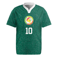 Custom Senegal Football Rugby Jersey Traditional Senegalese Fabric Sporty Style