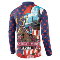 Kentucky Horses Racing 2025 Button Sweatshirt Anniversary 151st The Race for the Roses