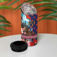 Kentucky Horses Racing 2025 4 in 1 Can Cooler Tumbler Anniversary 151st The Race for the Roses