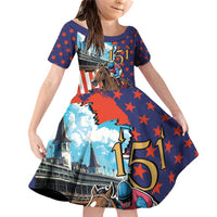 Kentucky Horses Racing 2025 Family Matching Off Shoulder Short Dress and Hawaiian Shirt Anniversary 151st The Race for the Roses