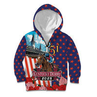 Kentucky Horses Racing 2025 Kid Hoodie Anniversary 151st The Race for the Roses