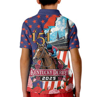 Kentucky Horses Racing 2025 Kid Polo Shirt Anniversary 151st The Race for the Roses
